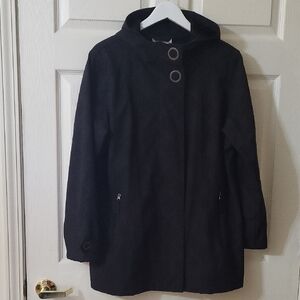 Free Country Women's Black Trench Coat